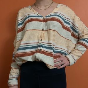 Urban Outfitters Oversized Thermal Button-Front